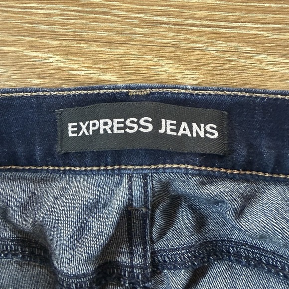 Express Jeans Women's Size 0S Legging Skinny Jeans Mid Rise Blue Stretch - Picture 2 of 10